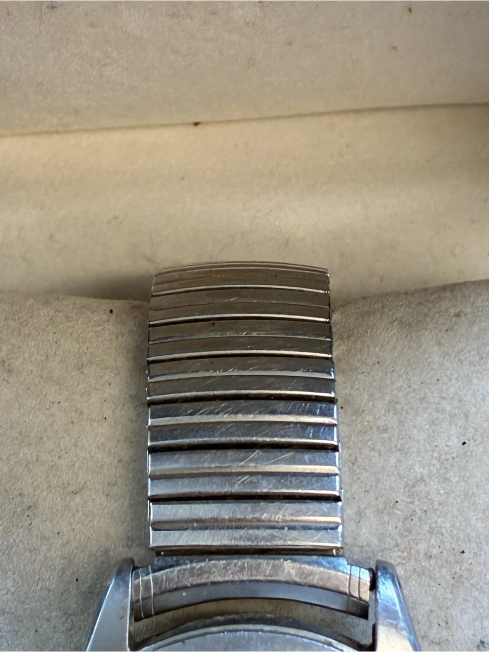 Gubelin Vintage Stainless Steel Wristwatch with Gold Accents